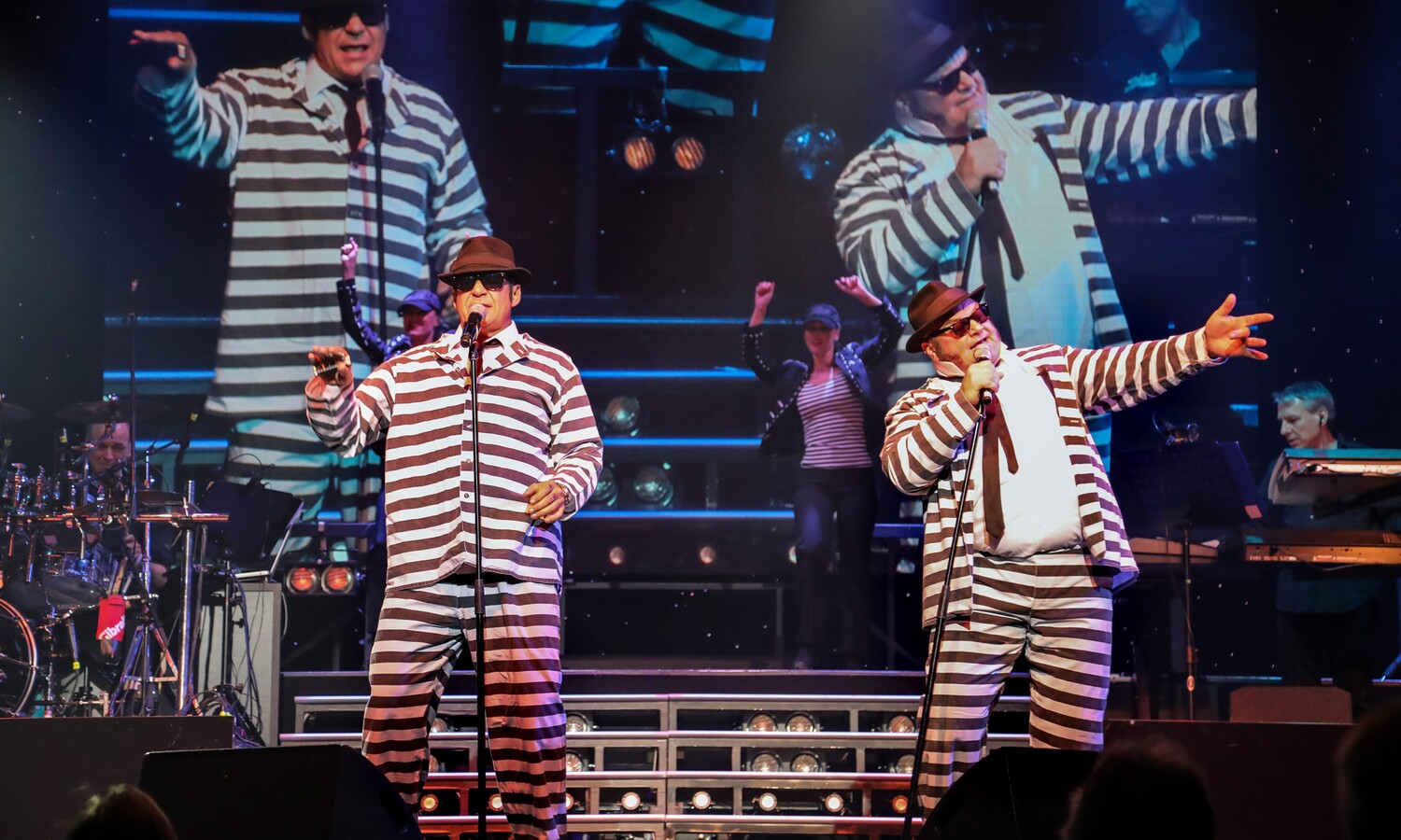Darsteller der Show "I´m a Soulman - A Tribute to the Blues Brothers" im Estrel Berlin