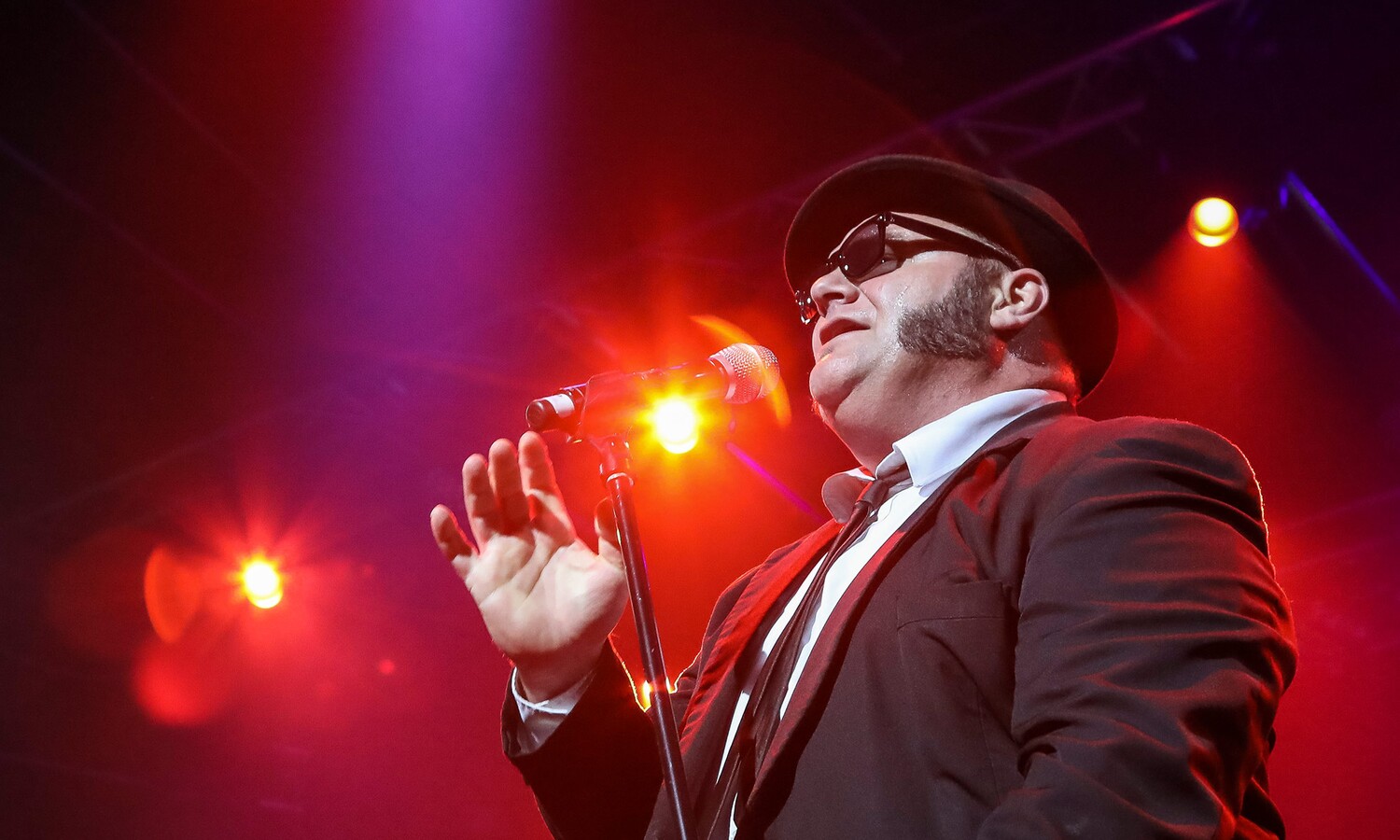 Darsteller der Show "I´m a Soulman - A Tribute to the Blues Brothers" im Estrel Berlin