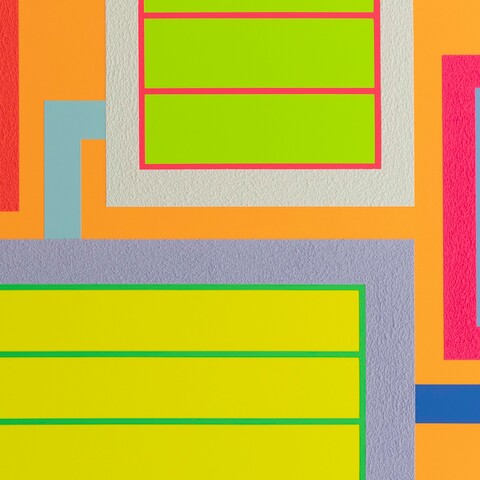 Neon-Gemälde von Peter Halley