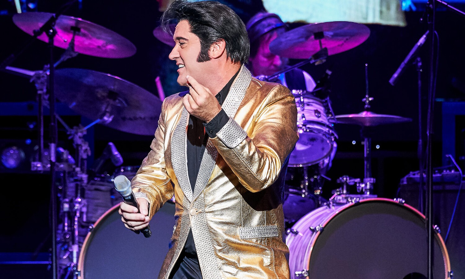 Grahame Patrick als Elvis Presley aus "Elvis - Das Musical" im Estrel Berlin