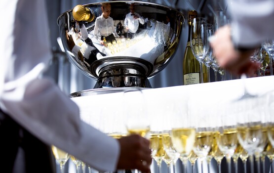 Sektgläser für Empfang