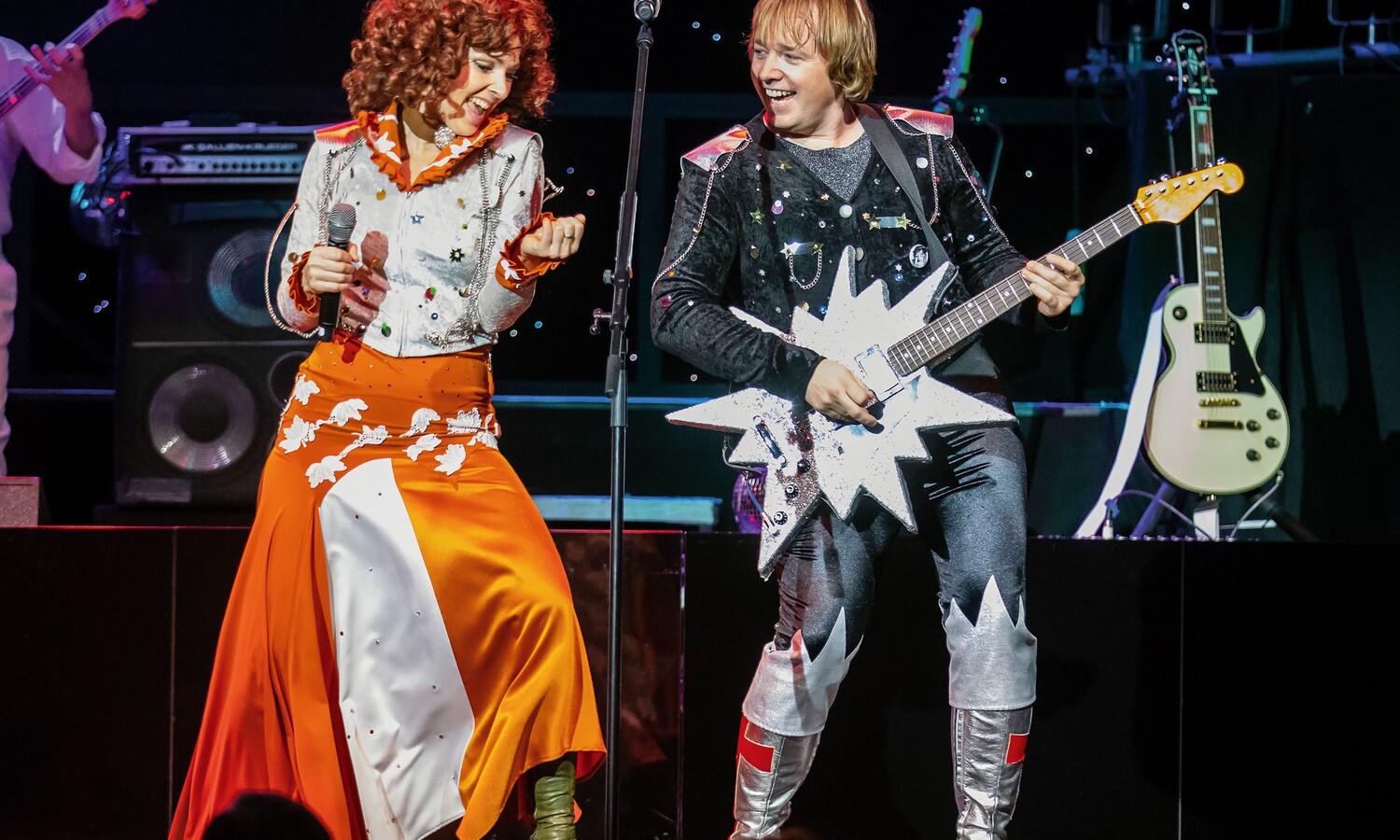 ABBA-Darsteller der Show "Thank you for the music" im Estrel Berlin